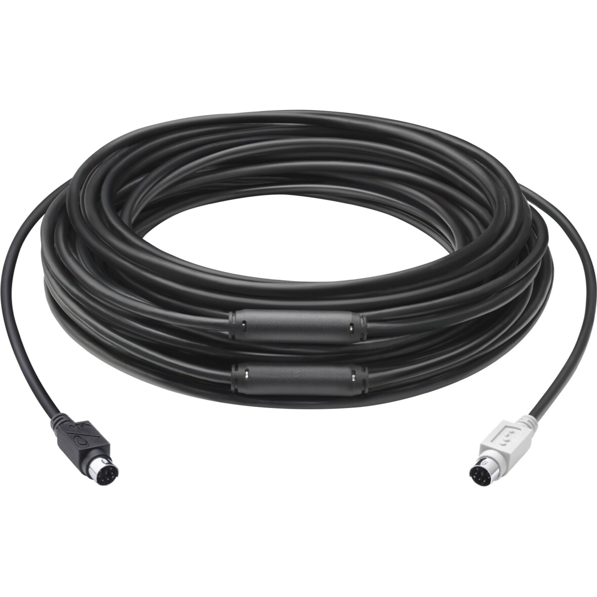 Logitech GROUP 15m Extender Cable PS/2-Kabel 6-p Mini-DIN Schwarz