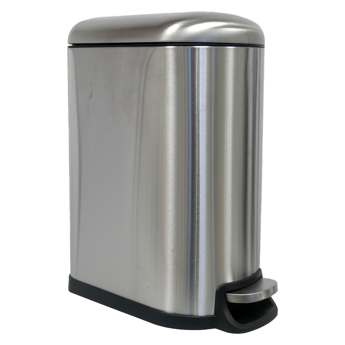 Mülleimer 40 Liter Metall Edelstahl matt mit Absenkautomatik