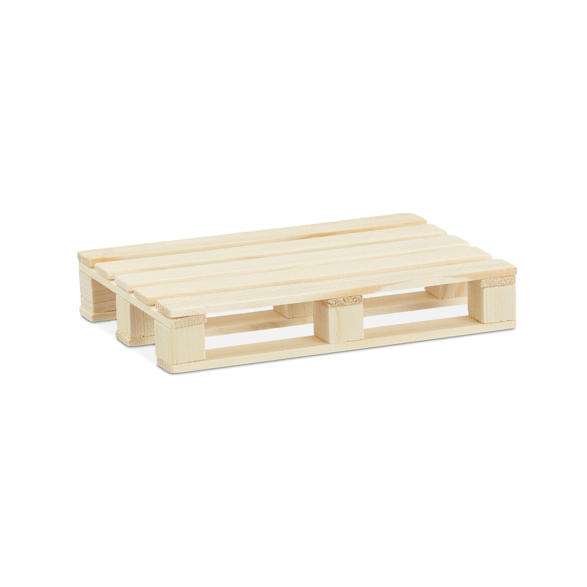 Relaxdays Paletten Untersetzer, 6er Pack, Mini Paletten für Tassen & Gläser, Holz, Getränkeuntersetzer, 2x12x8cm, natur