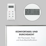 thumbnail of Wonderwall 45 Infrarot-Heizung 50x90cm 450W Wochentimer IP24 Weiß