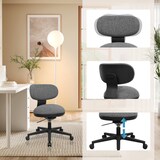 thumbnail of Silla de oficina / Silla giratoria SITMOTION B 3D articulada Active Seat Tejido gris hjh OFFICE