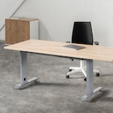 thumbnail of Rocada mesa secretária série Metal 180x80cm alumínio / branco