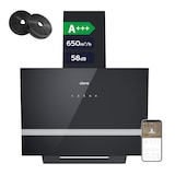 thumbnail of CIARRA Campana extractora de humos A+++ 650 m³/h Campana extractora 60cm WIFI + APP y control táctil BOOST VM6736HB