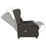 thumbnail of vidaXL Massagesessel Taupe Stoff