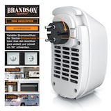 thumbnail of Brandson Steckdosen Heizlüfter 400W, Mini Keramik Heizung, Digitalanzeige, energiesparend, Thermostat, Überhitzungsschutz, Automatische Abschaltung