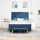 thumbnail of vidaXL Boxspringbett mit Kopfteil Blau 190 x 140 cm Stoff