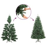 thumbnail of vidaXL Künstlicher Halb-Weihnachtsbaum mit Ständer Schwarz 150 cm PVC