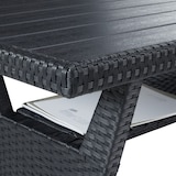 thumbnail of tectake Conjunto de ratán Catania  negro - 404249