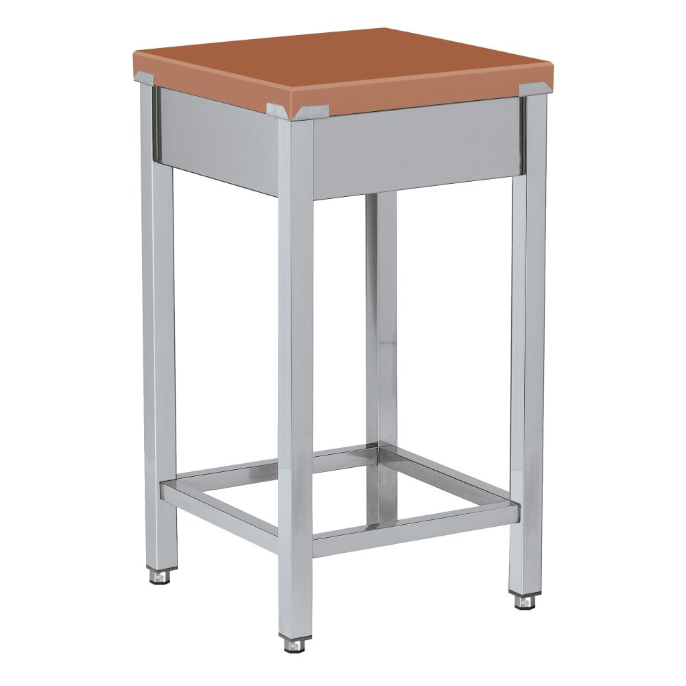 EURAST - Polyethylen-schneidetisch rote farbe - 500x500x850 mm - 16030300