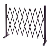 thumbnail of Absperrgitter HWC-B34, Scherengitter Rankhilfe Tierschutzgitter ausziehbar, Alu braun ~ Höhe 103cm, Breite 35-300cm