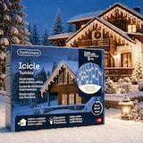 thumbnail of LED Eiszapfen Lichterkette 5m Twinkle Effekt 119 LEDs 34 Stränge Lichtvorhang Outdoor 8 Funktionen Weihnachtsbeleuchtung Warmweiß Weiß