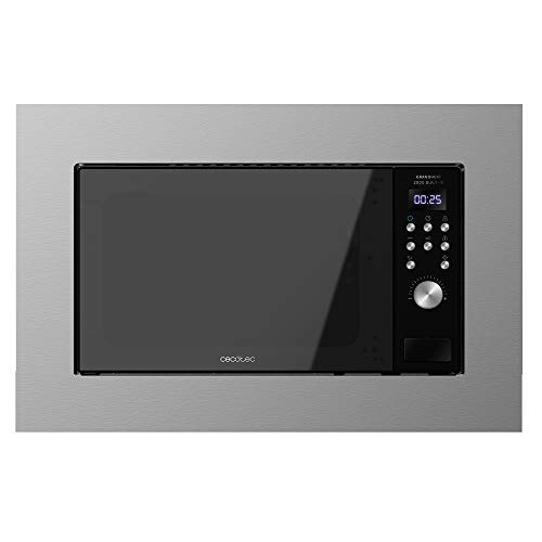 Cecotec Microondas encastrable Digital GrandHeat 2000 Built-In Steel Black. 700W, 