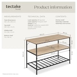 thumbnail of tectake Scaffale da cucina Akeley - Industriale legno chiaro, rovere Sonoma - 404440