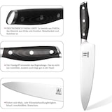 thumbnail of Allezola Profi Kochmesser 7,5 Zoll – Deutscher 4116 Hochkohlenstoff-Edelstahl – Ultra-scharfe Klinge – Ergonomischer Micarta-Holzgriff – Geschenkbox