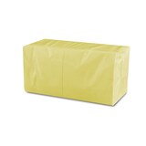 thumbnail of Funny Coktailserviette, 1/4 Falz, gelb, 2lagig, 100% Zellstoff, 3600 Stück (12x300)