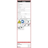 thumbnail of Aufkleber I Leiter-Gebrauchsanweisung Allgemein, Folie, ablösbar, 65x225mm, 2/Bogen, DIN EN 131-3
