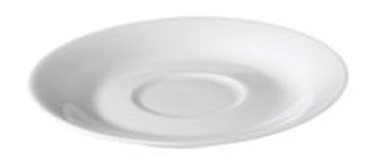METRO Professional Piattino Fine Dining, porcellana, Ø 11.3 cm, per tazza da caffè 100 ml, bianco, 12 pezzi