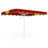 thumbnail of Parasol de marché forain 325x250cm Rouge et Jaune - Armature Télescopique + Toile + Housse
