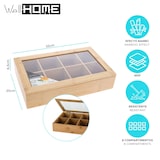 thumbnail of WellHome - Bamboe thee organizer met 8 compartimenten
