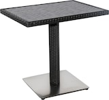 thumbnail of METRO Professional Mesa de exterior Barbados, aluminio y poliratán, 60 x 80 x 75 cm, resistente a la intemperie, cuadrada, negro