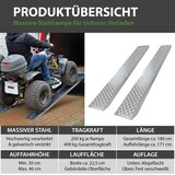 thumbnail of TRUTZHOLM 2x Auffahrrampe 180 cm Tragkraft 400 kg Stahl profiliert Verladerampe Rampe grau