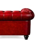 thumbnail of Chesterfield Bank - 2 Zits - Rood - Leer - Sofa - Bankstel - Chesterfield