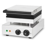 thumbnail of VERTES wafelijzer op stok, 6 wafels tegelijk, 120 wafels per uur, instelbaar 0°-300°C, met teflon bekleed