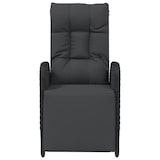 thumbnail of vidaXL Garten-Relaxsessel mit Kissen 2 Stk. Poly Rattan Schwarz