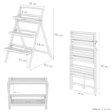 thumbnail of Kräuterregal Blumentreppe Massivholz Buche klappbarer Blumenständer 90.91-01