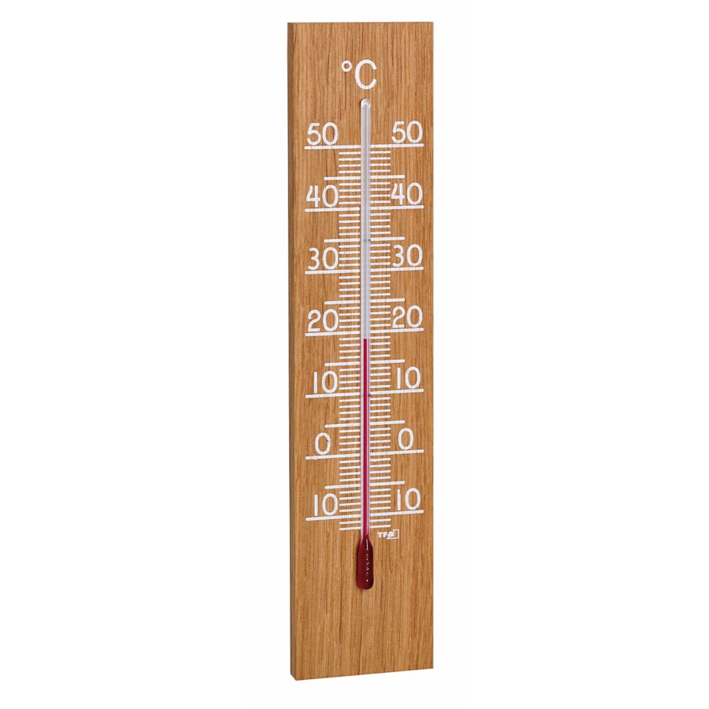 Innen-Thermometer aus Eichenholz