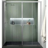 thumbnail of Box Doccia H200 Trasparente Anticalcare Apertura Scorrevole Centrale - 100x140