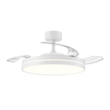thumbnail of Pack 2 Ventiladores Techo Luz LED - Motor DC Silencioso 24V - 6 Velocidades Mando - 3240LM 50cm - Diseño Blanco Minimalista Clase A++