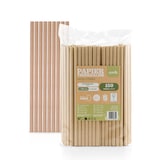 thumbnail of Trinkhalm in Naturbraun aus Papier, Ø 8 mm / 23 cm, 150 Stück in Folienbeutel