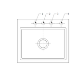thumbnail of Villeroy&Boch Keramik-Spülbecken mit Handbetätigung, Subway Style 60 S flat Weiß Alpin 580x490mm, inkl. Abtropfgitter