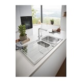 thumbnail of Grohe Mitigeur évier Minta 32168000 - Douchette Extractible - Bec L - Bec Tube Pivotant 360° - Clapet Anti-retour - Chrome