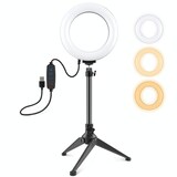 thumbnail of Ring Light USB 3 Modes LED Pour Photo Vidéo Avec Trépied Portable YONIS