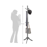 thumbnail of COSTWAY 175 cm Garderobenständer mit 9 Haken, freistehend, höhenverstellbar, baumförmig