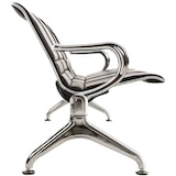 thumbnail of Banc zone d'attente / Chaises sur poutre en similicuir Frankfurt Noir /4 places