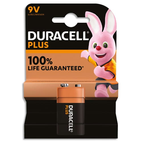 Pila Duracell Alcalina Plus 9V (6LR61) K1