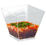 thumbnail of Verrines mini cube réutilisables transparentes 6 cL par 20