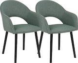 thumbnail of METRO PROFESSIONAL Restaurantstoel Rivenzo, set van 2, staal/hout, groen/zwart