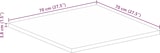 thumbnail of vidaXL Tischplatte 70x70x3,8 cm Quadratisch Massivholz Akazie