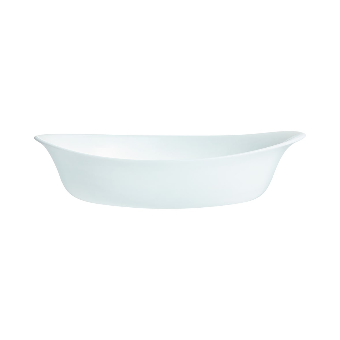 Arcoroc Plat oval blanc Gastrocook 21.5 x 13 cm 50 cl x 6