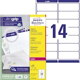 thumbnail of Avery Zweckform® L7163-100 L7163-100 Adress-Etiketten - 99,1 x 38,1 mm, weiß, 1.400 Etiketten/100 Blatt, permanent, für DIN lang Kuverts