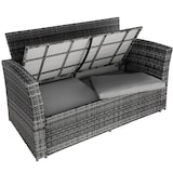 thumbnail of tectake Conjunto de ratán Módena con funda protectora incluida  Gris