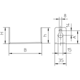 thumbnail of 25 Stk. OBO Bettermann Trennwinkel BSK-W0521 7215318