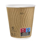 thumbnail of MONOUSO - Copo de Cartão 9Oz/270 ml Rizado en Kraft  Ø8cm (1050 Uds)