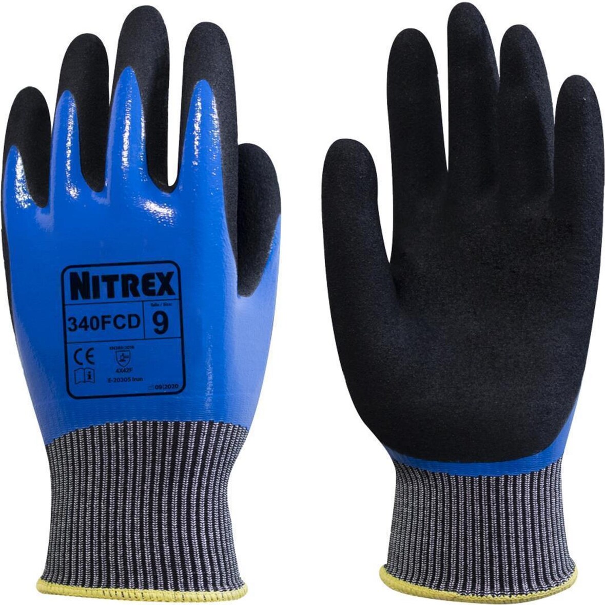 10 Paar Nitrex 340 FCD | Mehrweghandschuhe | Gr. XL | Industriehandschuhe