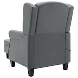 thumbnail of vidaXL Massagesessel mit Hocker Hellgrau Stoff