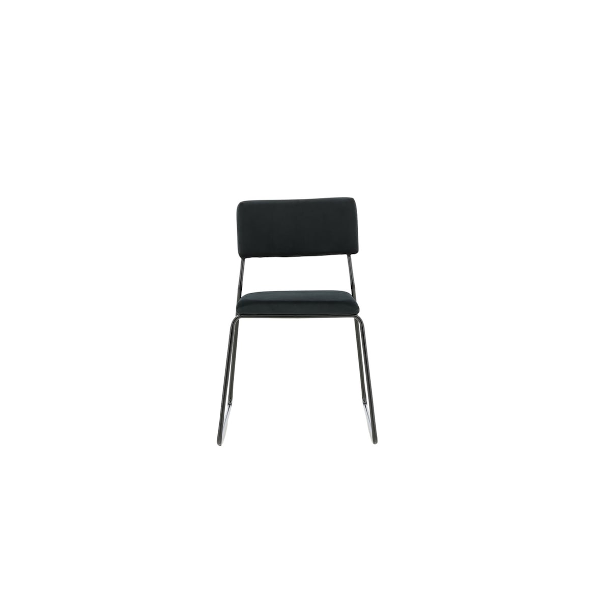 Kenth Esszimmerstuhl Velour schwarz.